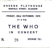 The Who - The James Gang - 23/10/1970