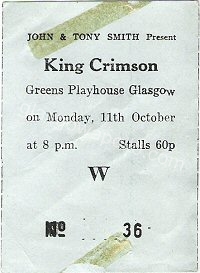 King Crimson - Keith Christmas - 11/10/1971
