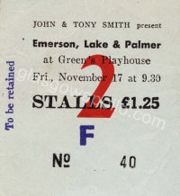 Emerson, Lake & Palmer - Jimmy Stevens - 17/11/1972