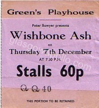 Wishbone Ash - The Average White Band - 07/12/1972