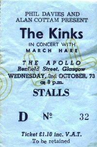 The Kinks - March Hare - 03/10/1973