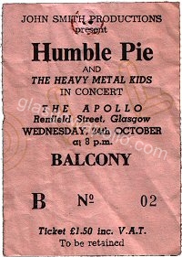 Humble Pie - The Heavy Metal Kids - 24/10/1973