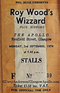 Roy Wood's Wizzard - 02/09/1974