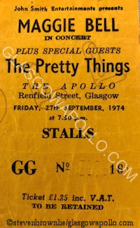 Maggie Bell - The Pretty Things - 27/09/1974