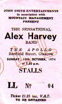 Sensational Alex Harvey Band - Slack Alice - 13/10/1974