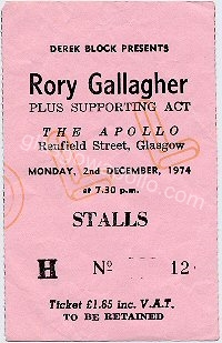Rory Gallagher - 02/12/1974