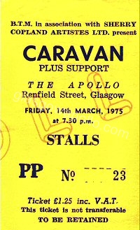 Caravan - Camel - Renaissance - 14/03/1975