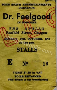 Dr. Feelgood - G.T. Moore & the Reggae Guitars - 27/10/1975