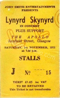 Lynyrd Skynyrd - Sutherland Brothers and Quiver - 01/11/1975