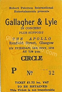 Gallagher & Lyle - Chris De Burgh - 18/05/1976