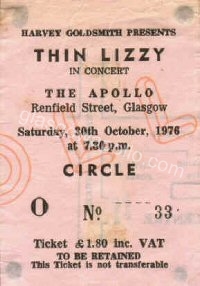 Thin Lizzy - Clover - 30/10/1976