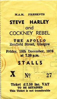 Steve Harley & Cockney Rebel - 10/12/1976