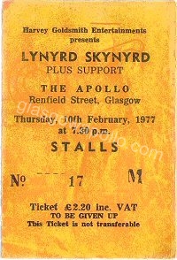 Lynyrd Skynyrd - Clover - 10/02/1977