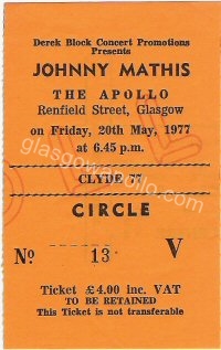 Johnny Mathis - 20/05/1977