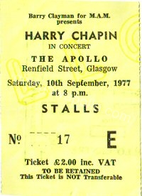 Harry Chapin - 10/09/1977