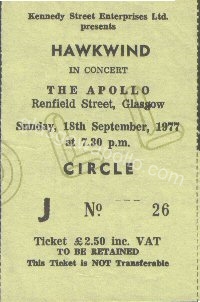 Hawkwind - Bethnal - 18/09/1977
