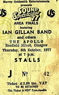 Ian Gillan Band  - 06/10/1977
