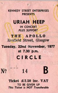 Uriah Heep - Fury - 22/11/1977