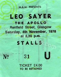Leo Sayer - 04/11/1978