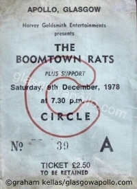 The Boomtown Rats - The Vipers - 09/12/1978