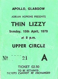 Thin Lizzy - The Vipers - 15/04/1979