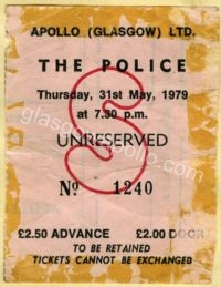 The Police - Bobby Henry Band - The Cramps - 31/05/1979