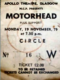 Motorhead - Saxon - 19/11/1979