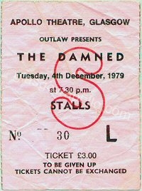 The Damned - The Misfits - Victim - 04/12/1979