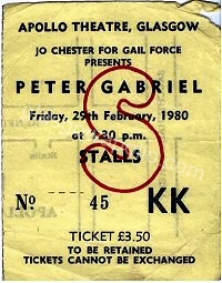 Peter Gabriel - Random Hold - 29/02/1980