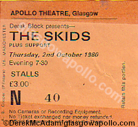 The Skids - The Books - 02/10/1980