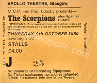 The Scorpions - Blackfoot - 09/10/1980