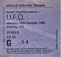 UFO - Fist - 20/10/1980