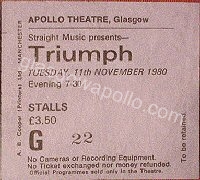 Triumph - Dedringer - Praying Mantis - 11/11/1980