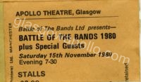 Battle of The Bands - 15/11/1980