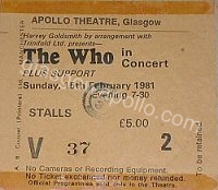 The Who - 9 Below Zero - 15/02/1981