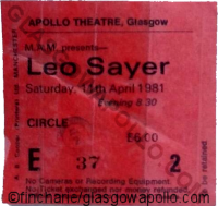 Leo Sayer - 11/04/1981