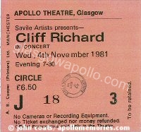 Cliff Richard - 04/11/1981