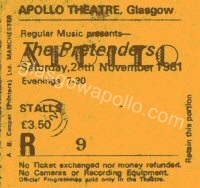 The Pretenders - 28/11/1981