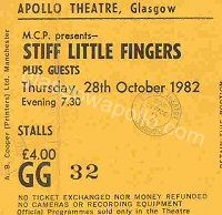Stiff Little Fingers - 28/10/1982