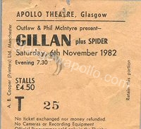 Gillan - Spider - 06/11/1982