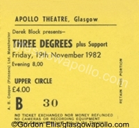 The Three Degrees - 19/11/1982