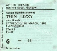 Thin Lizzy - Mama's Boys - 19/03/1983