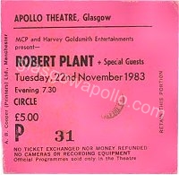 Robert Plant - 22/11/1983
