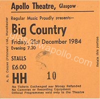 Big Country - White China - 21/12/1984