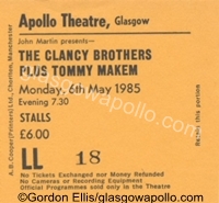 The Clancy Brothers plus Tommy Makem - 06/05/1985